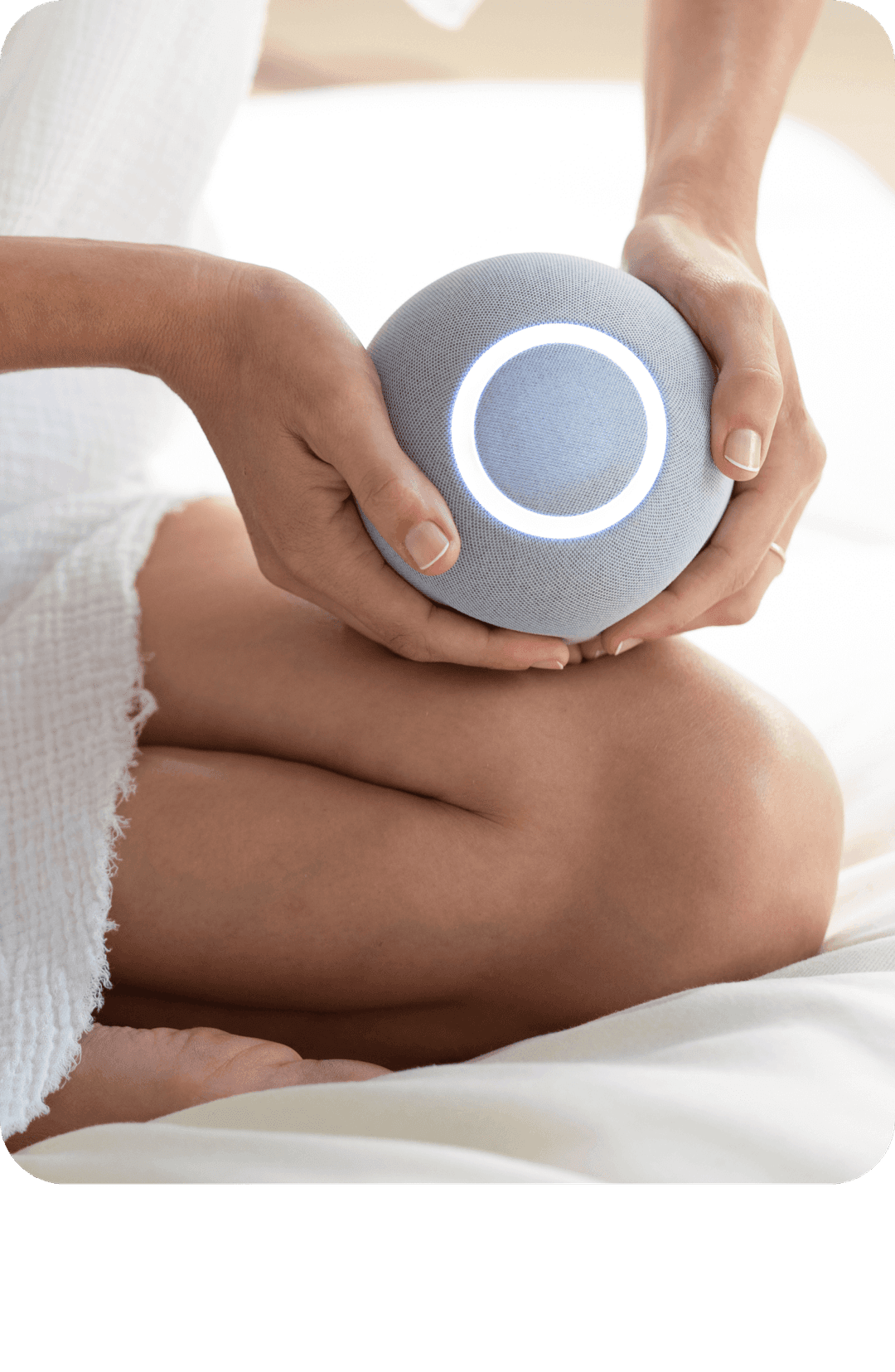 Woman hands holding an Orb
